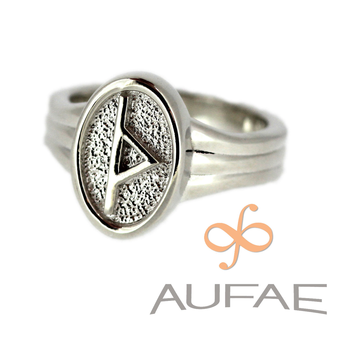 Aufae Thurisaz Rune Ring in Sterling Silver